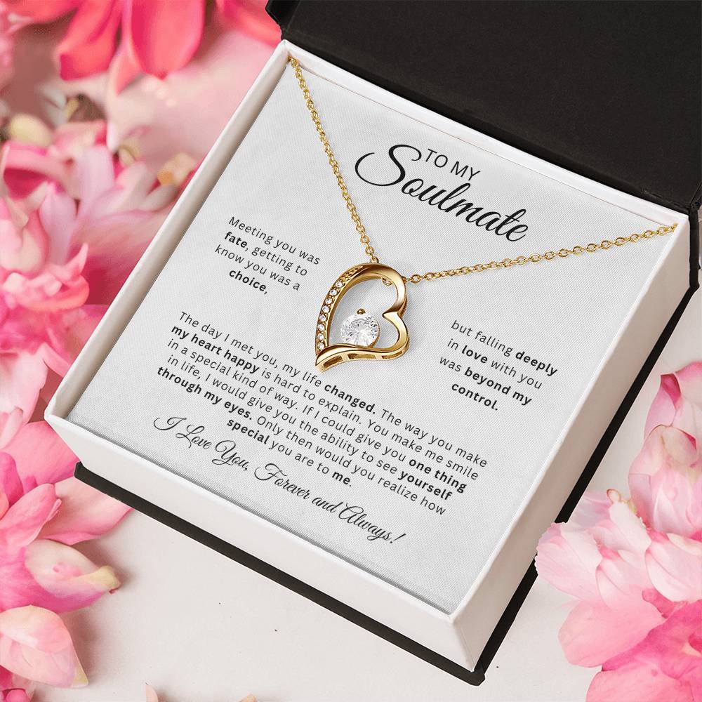 To My Soulmate | Love Heart Necklace