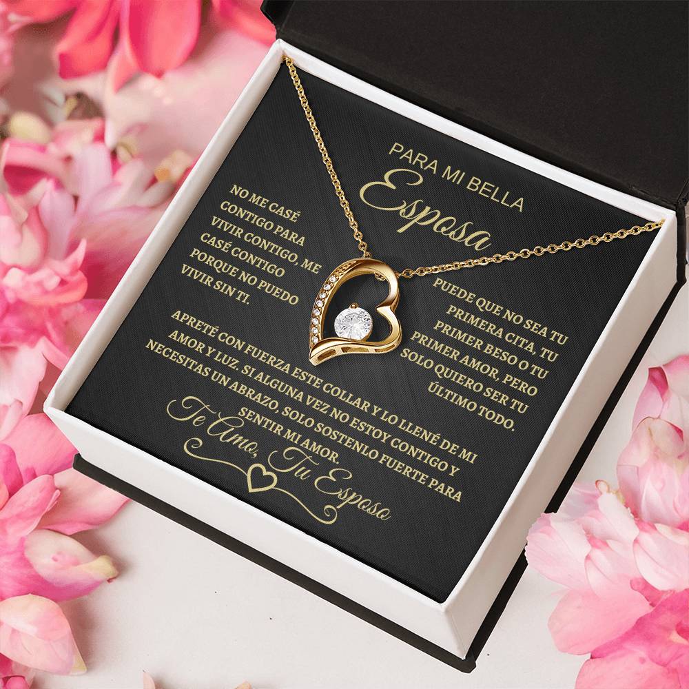 Para Mi Bella Esposa | Forever Love Necklace | Gold