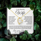 To My Beautiful Wife | Forever Love Necklace | Black