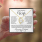 To My Beautiful Wife | Forever Love Necklace | Black