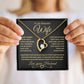 To My Beautiful Wife | Forever Love Necklace | Gold