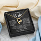 To My Beautiful Wife | Forever Love Necklace | BW