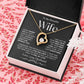 To My Beautiful Wife | Forever Love Necklace | BW
