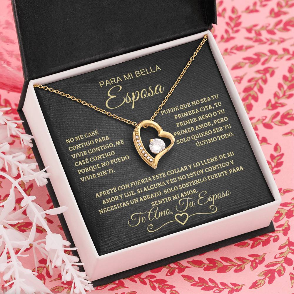 Para Mi Bella Esposa | Forever Love Necklace | Gold