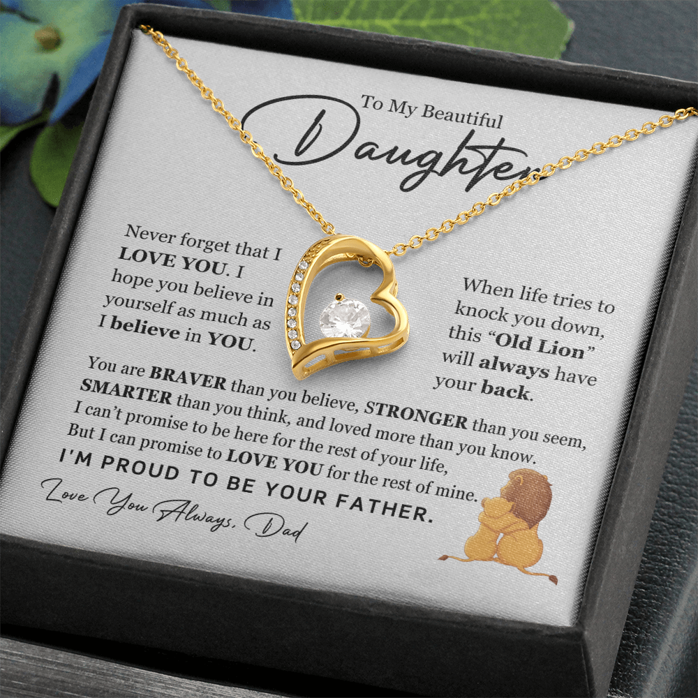 To My Beautiful Daughter | Forever Love Necklace | From Dad