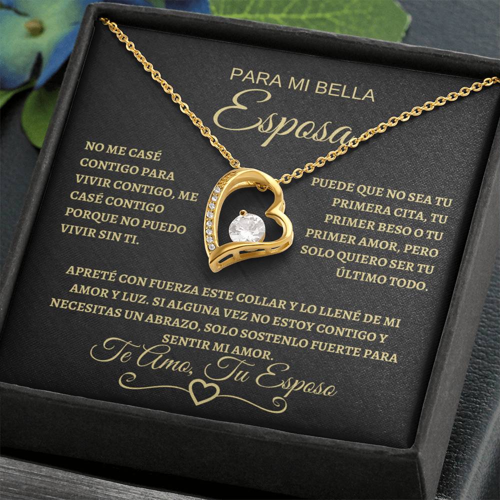 Para Mi Bella Esposa | Forever Love Necklace | Gold