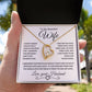 To My Beautiful Wife | Forever Love Necklace | Black