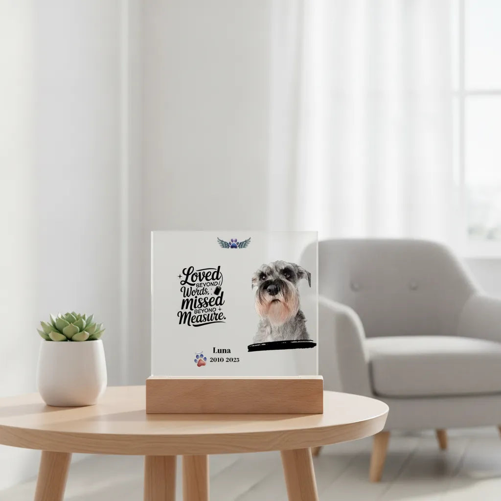 Personalized Pet Memorial Acrylic Plaque