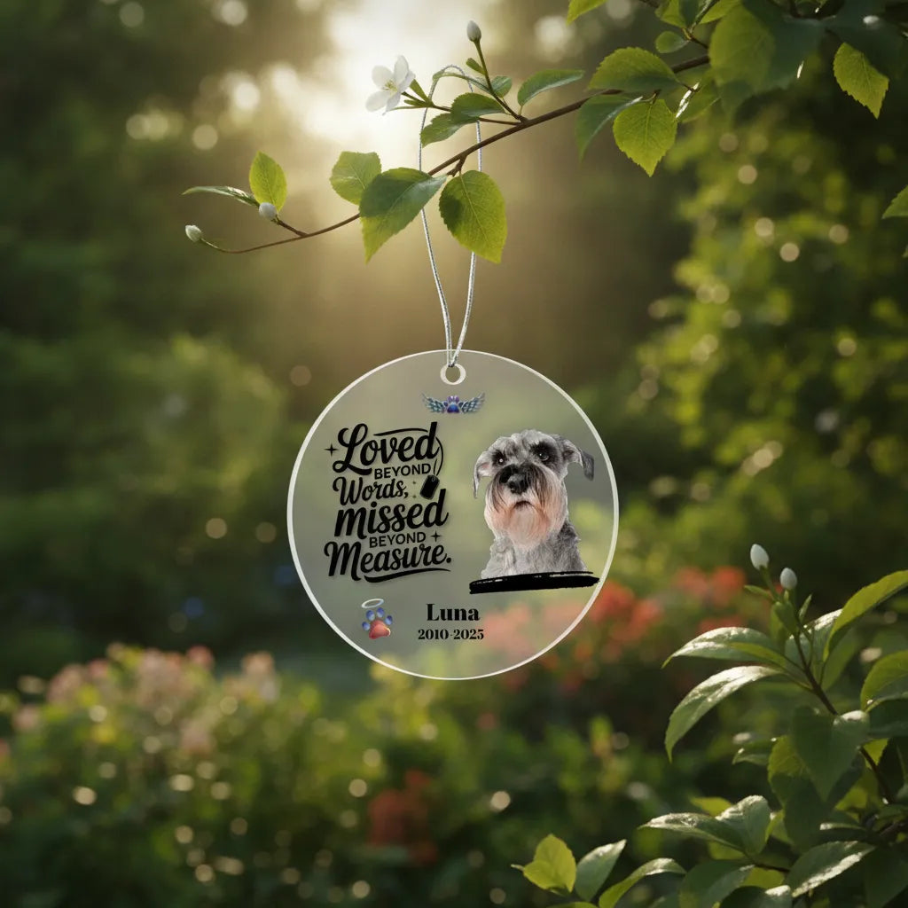 Personalized Pet Memorial Acrylic Ornament