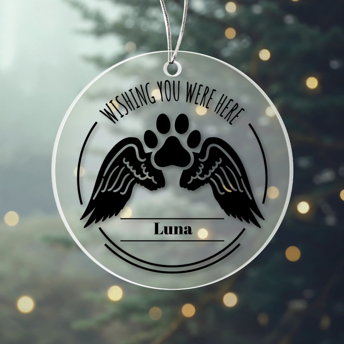 Personalized Pet Memorial Acrylic Ornament