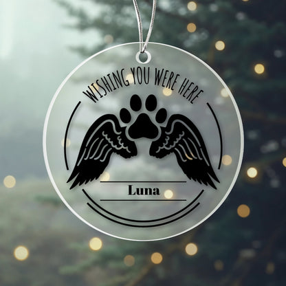 Personalized Pet Memorial Acrylic Ornament