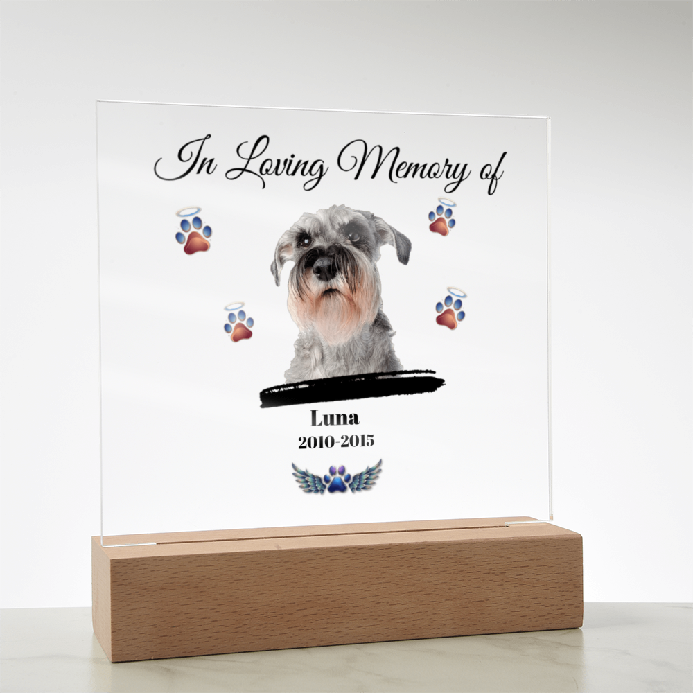 In Loving Memory of | Personalized Pet Memorial Acrylic Plaque