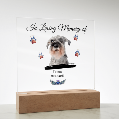 In Loving Memory of | Personalized Pet Memorial Acrylic Plaque