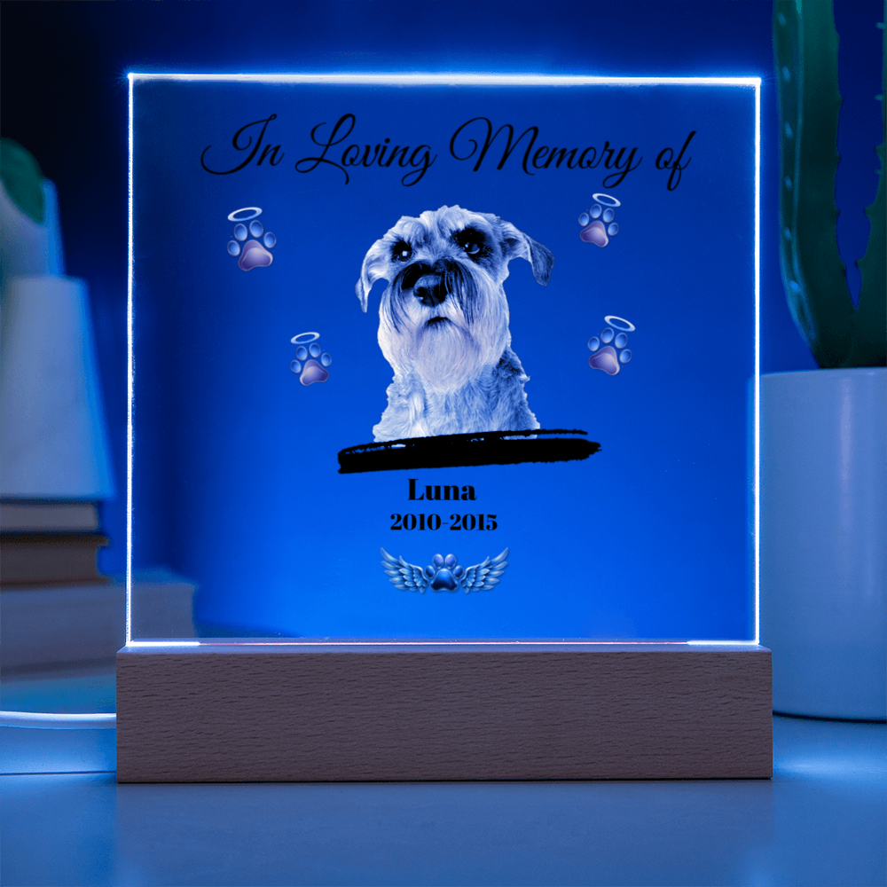 In Loving Memory of | Personalized Pet Memorial Acrylic Plaque