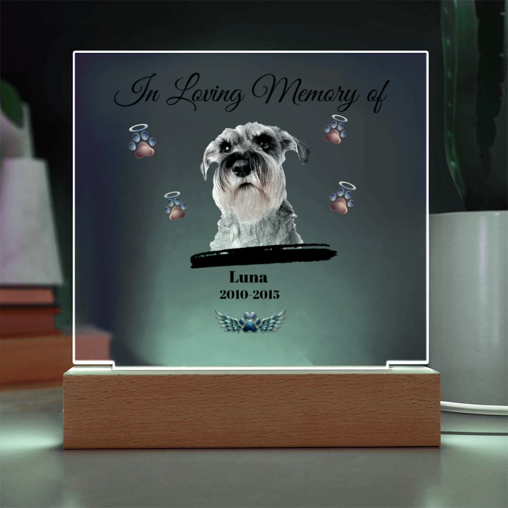 In Loving Memory of | Personalized Pet Memorial Acrylic Plaque