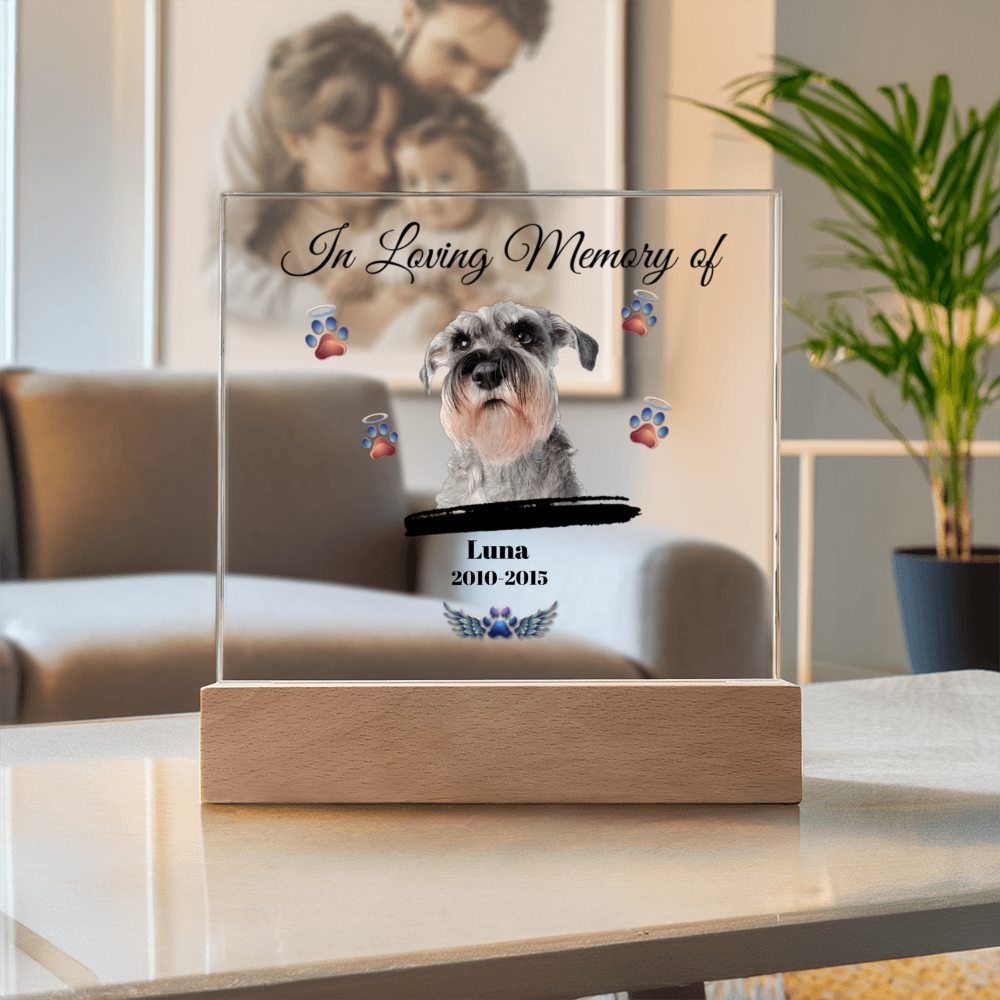 In Loving Memory of | Personalized Pet Memorial Acrylic Plaque