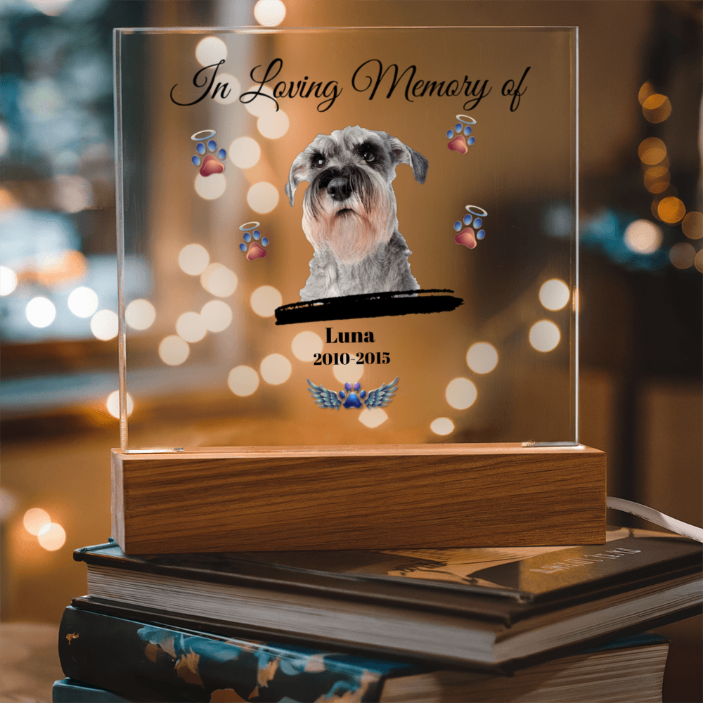 In Loving Memory of | Personalized Pet Memorial Acrylic Plaque