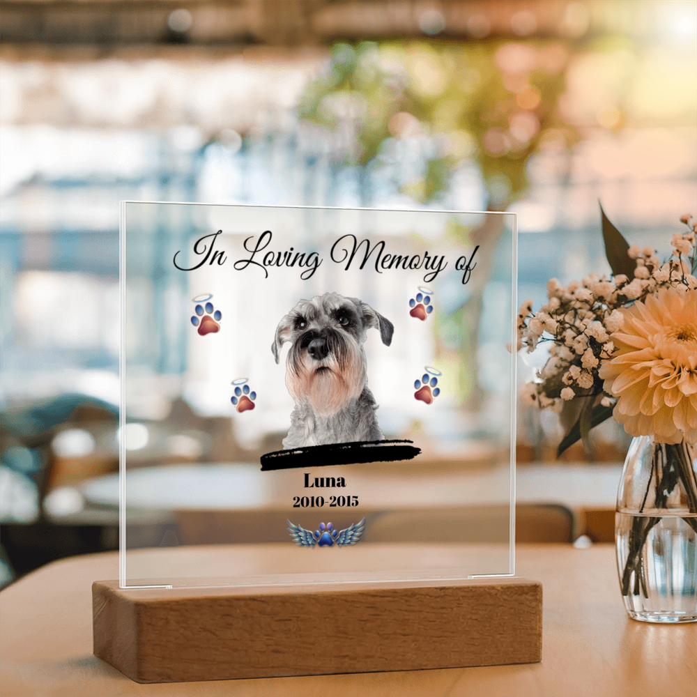 In Loving Memory of | Personalized Pet Memorial Acrylic Plaque
