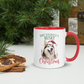Husky Christmas Mug Red Inside